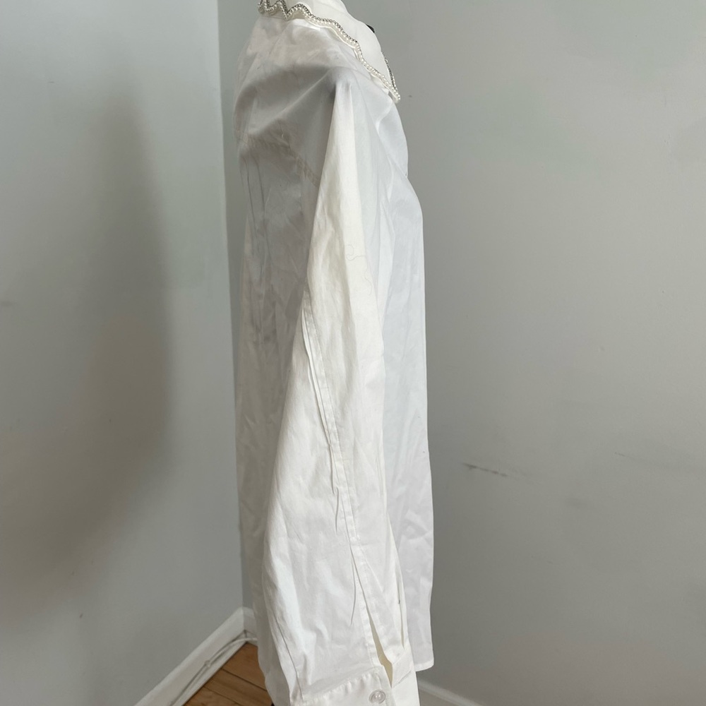 Jason Wu White Shirt with Embellished Collar - Picture 7 of 9